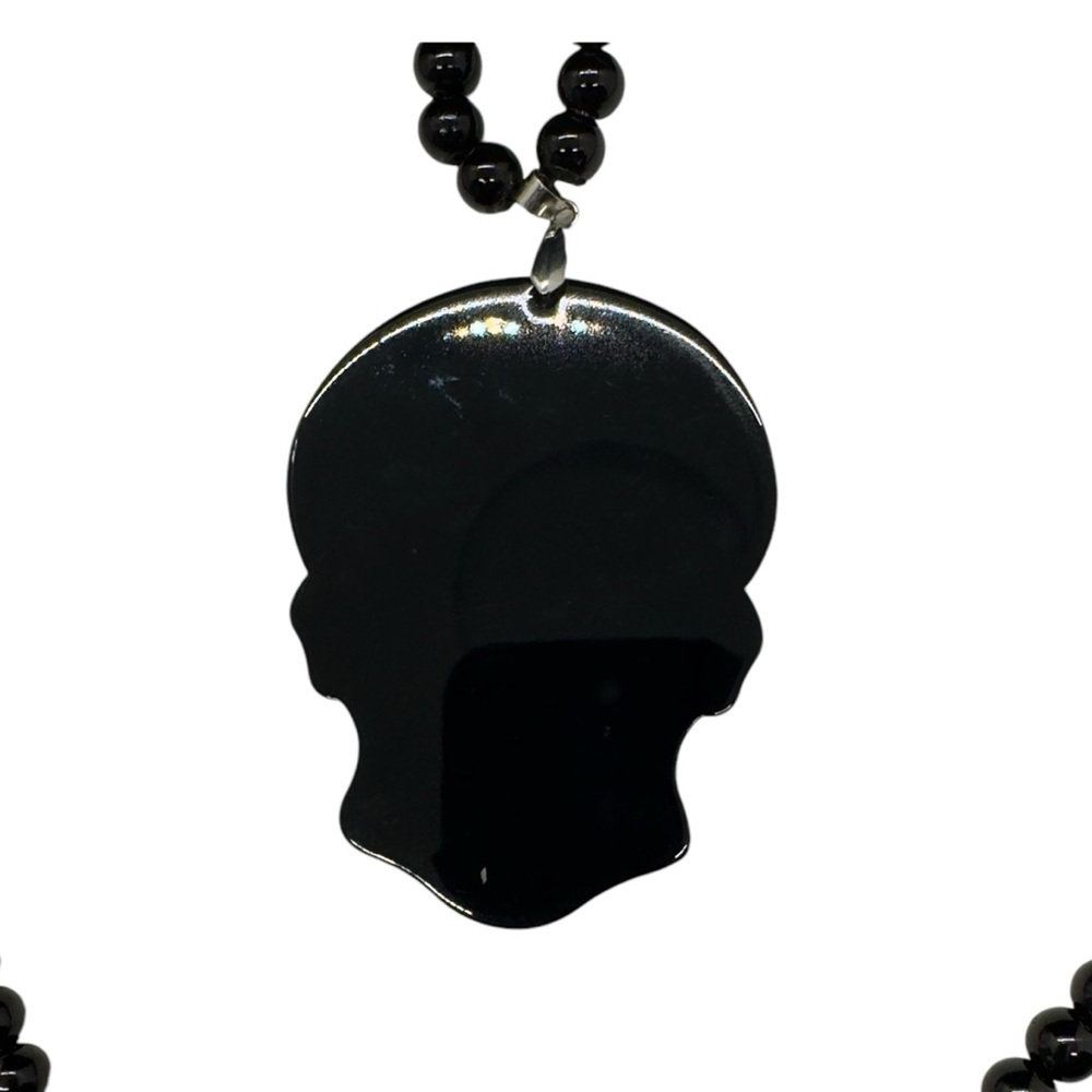 Acrylic Bead & Sugar Skull Necklace/ Accessory - Picture 8 of 9